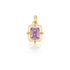 Purple Amethyst Opening Clasp Pendant