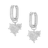 Power Love Silver Earrings