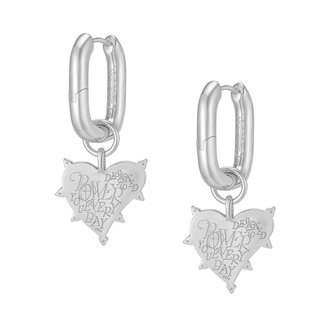 Power Love Vermeil Gold Earrings