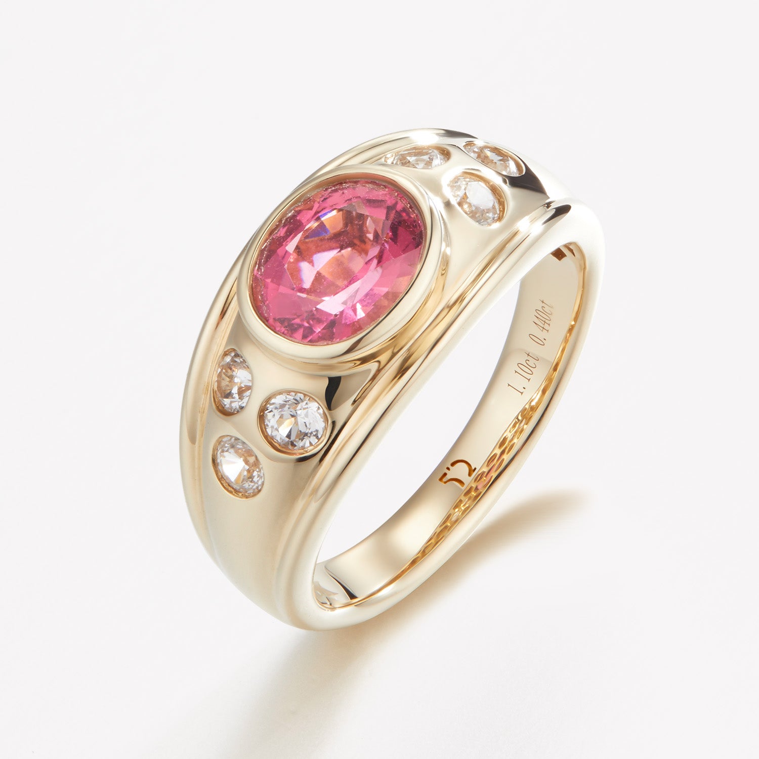 ROYAL Pink Tourmaline Gold Ring