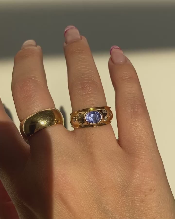 ROYAL Pink Tourmaline Gold Ring