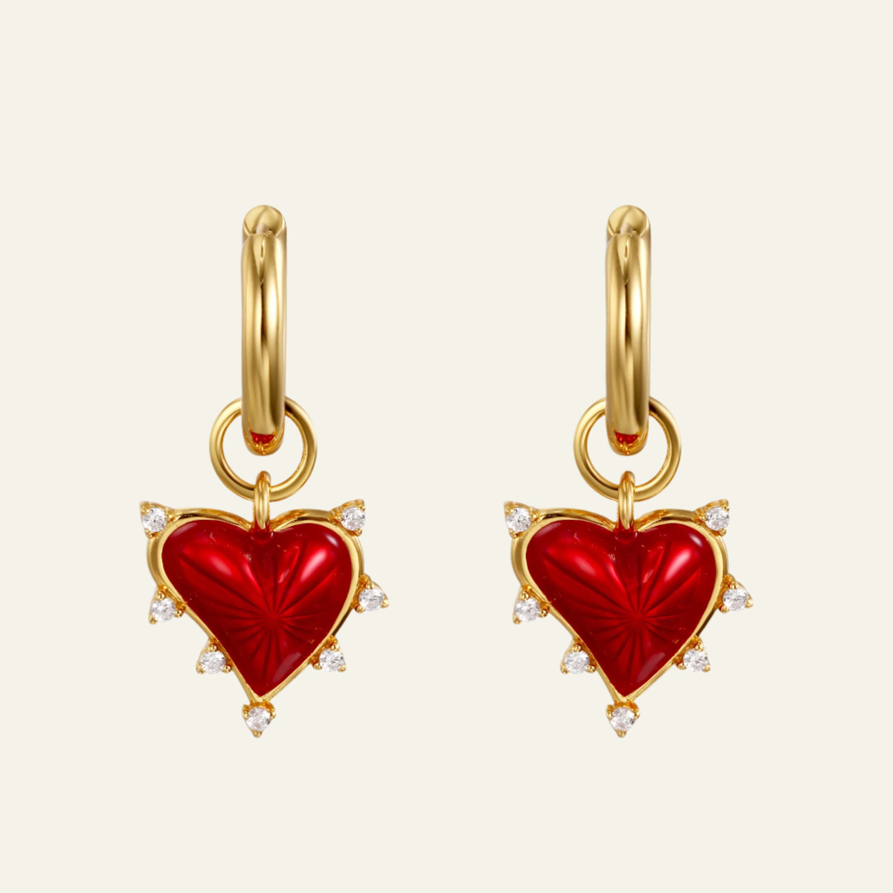 Radiant Love Vermeil Gold Hoop Earrings