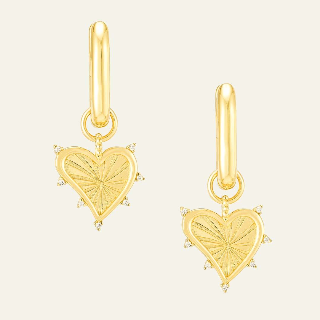 Power Love Vermeil Gold Earrings