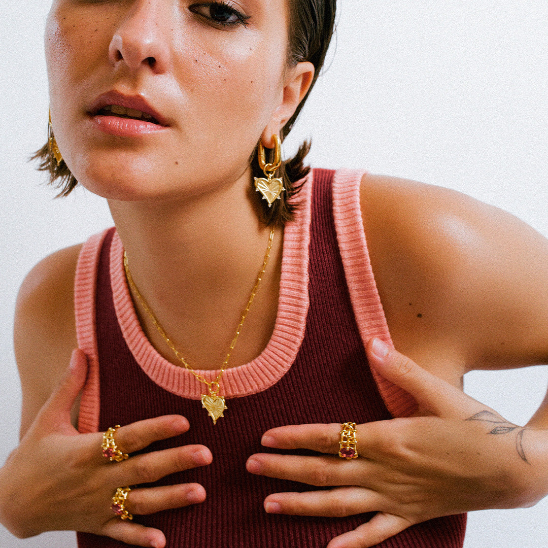 Power Love Vermeil Gold Necklace