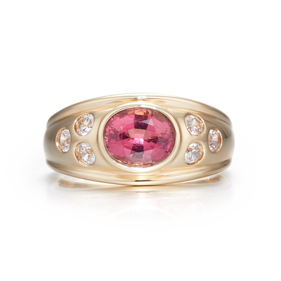 ROYAL Pink Tourmaline Gold Ring